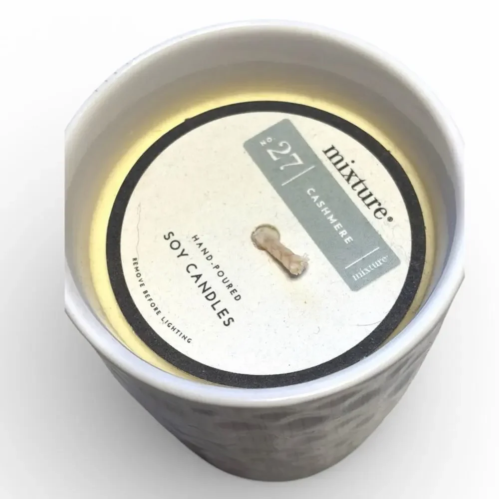 Mixture No. 27 Cashmere Tiny Hearts Afire Soy Candle
